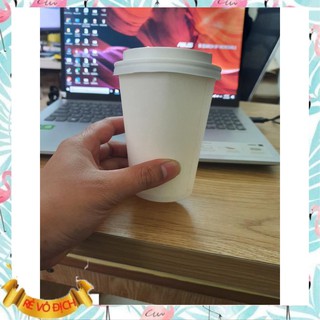 Combo 20 cốc giấy 12oz (360ml) có nắp Chất lượng Số 1