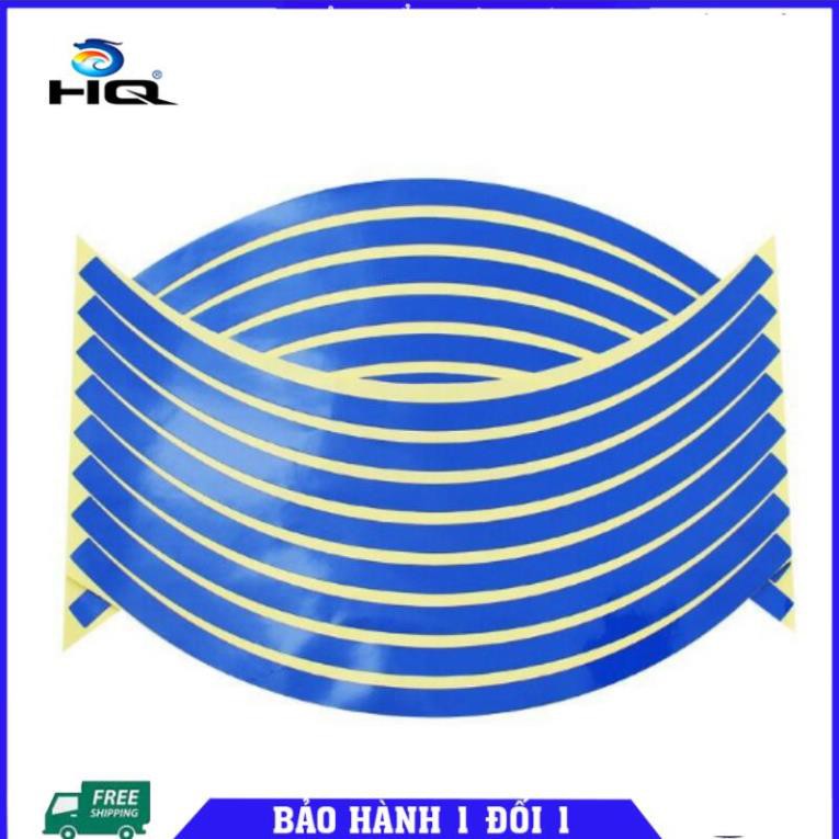 🚛 Bộ decal dán phản quang vành xe máy - trắng 206635-4 🚛