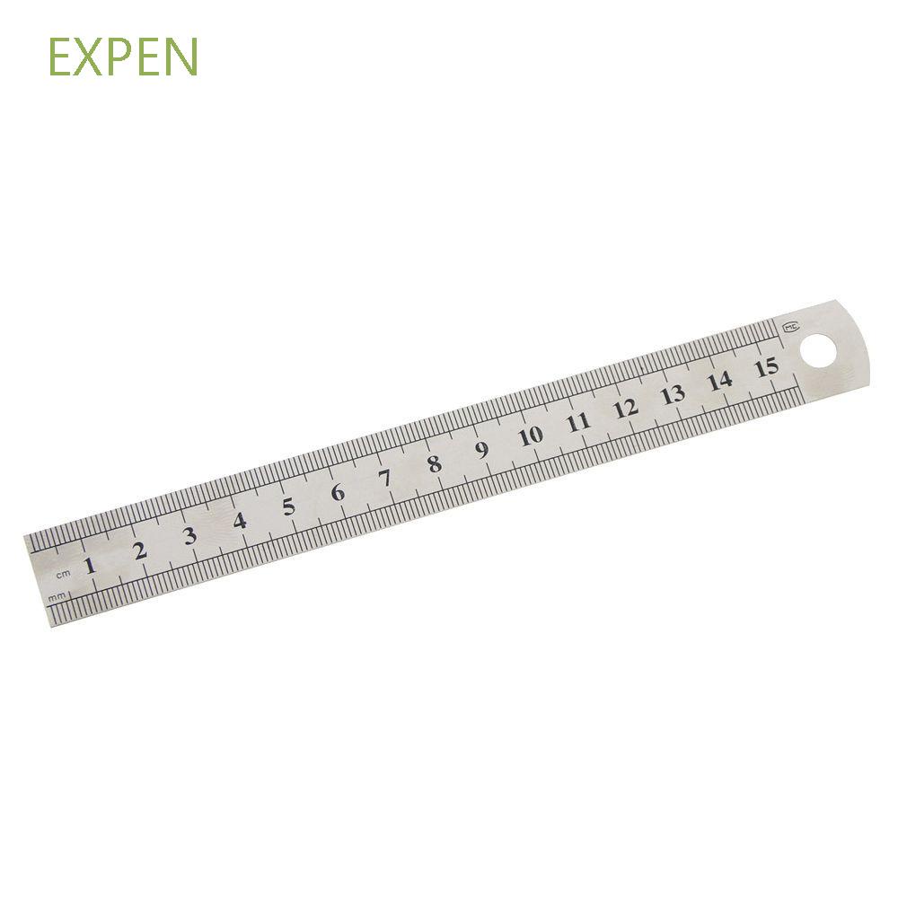 Thước Đo Thẳng Bằng Thép Không Gỉ Hai Mặt Độ Chính Xác Cao 15cm