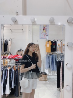 set áo bèo ren + quần trắng ( ảnh thật)