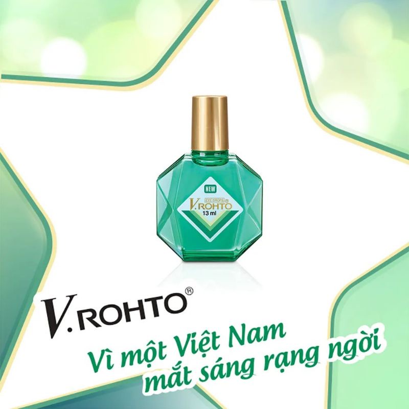 Nước nhỏ mắt New V.roho 13ml, Vrohto phòng tránh các bệnh về mắt, Rohto