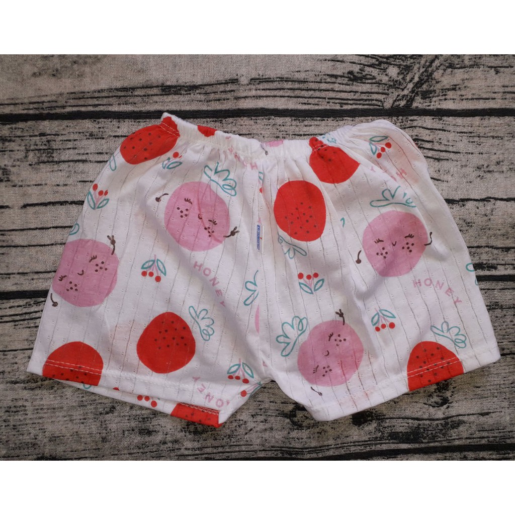 Set quần đùi cotton giấy in họa tiết cho bé mặc mùa hè