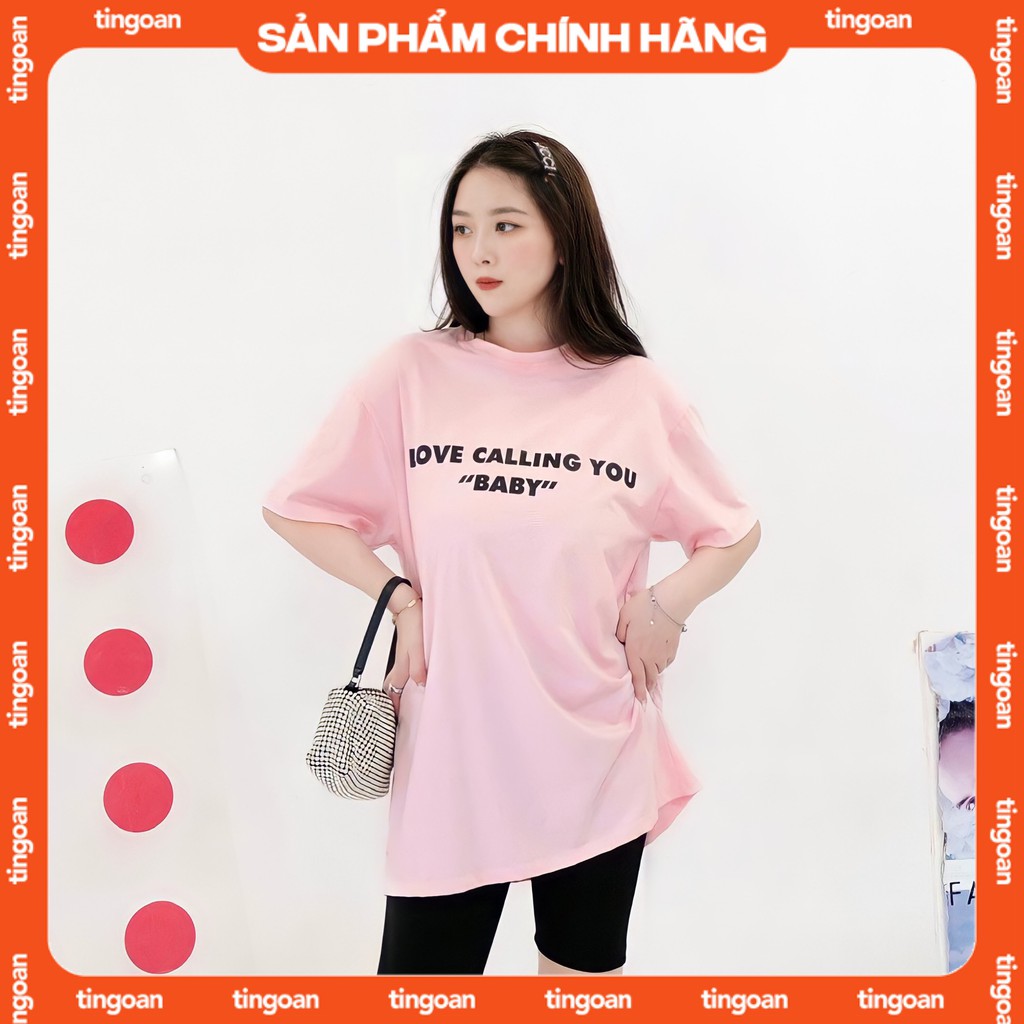 [Mã WABRTN33 giảm 10%]Áo phông hồng tingoan CALLING BABY TSHIRT/PK