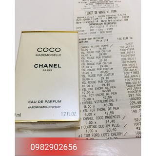 Nước hoa nữ Chanel Coco Mademoiselle 50ml- Hàng Pháp Bill đầy đủ