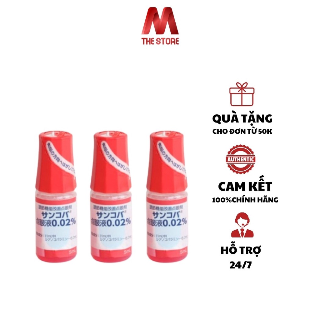 Nước nhỏ mắt Sancoba 5ml giảm mỏi mắt chống cận thị