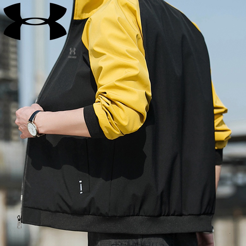 UNDER ARMOUR Áo khoác chống gió phối màu tương phản thời trang cho nam