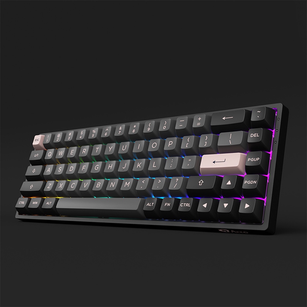 Bàn phím cơ AKKO 3068B Multi-modes Black Pink Bluetooth 5.0 - Bảo Hành Chính Hãng