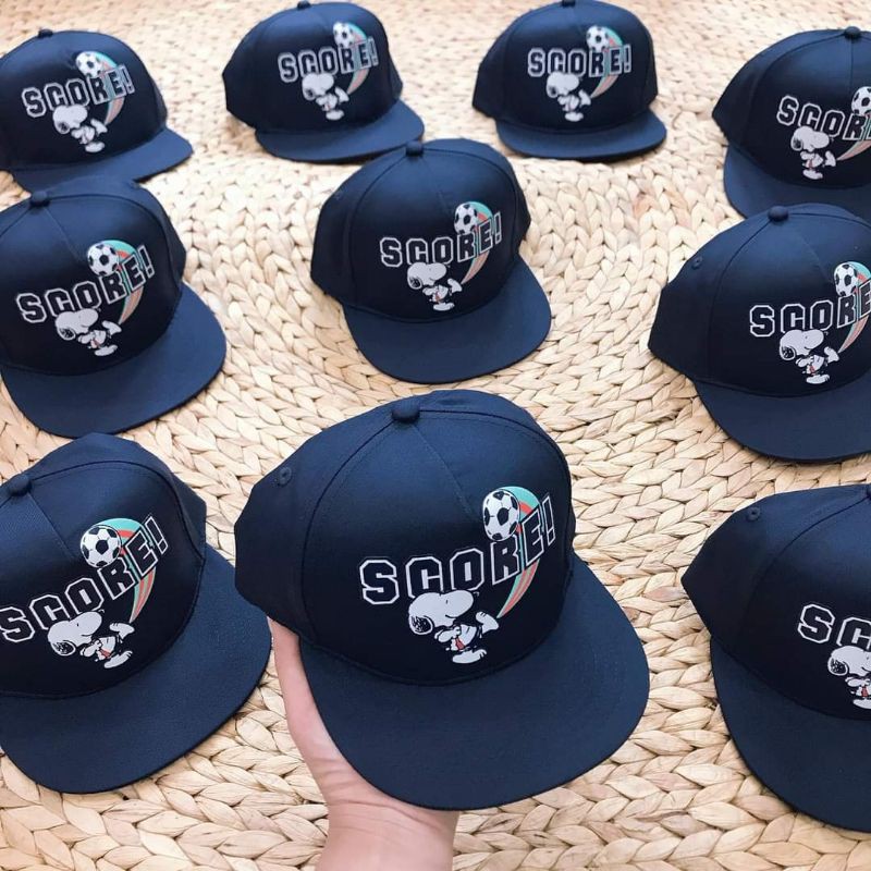 Mũ - Nón 2-10 tuổi, lưỡi trai vuông Hip hop HM xuất dư xịn - Mẫu Score bé trai 2-4y và 5-10y