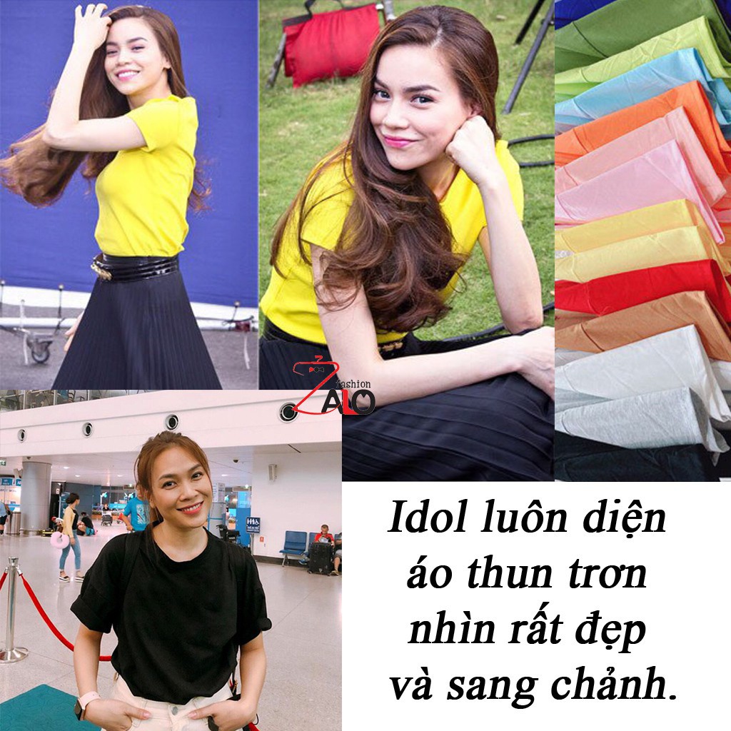 Áo phông áo thun trơn tay lỡ FreeSize nam nữ Cotton nhiều màu form rộng Unisex- AQSTORE