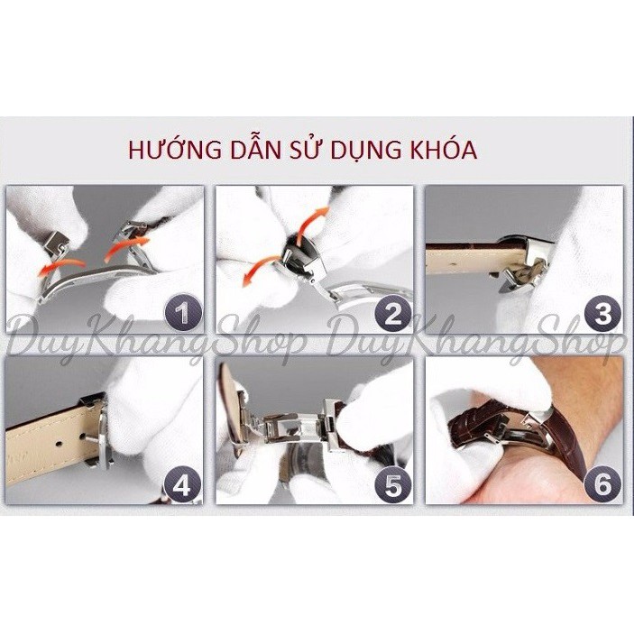 Khóa Bướm Đồng Hồ Gập - Khóa Đồng Hồ 16mm 18mm 20mm