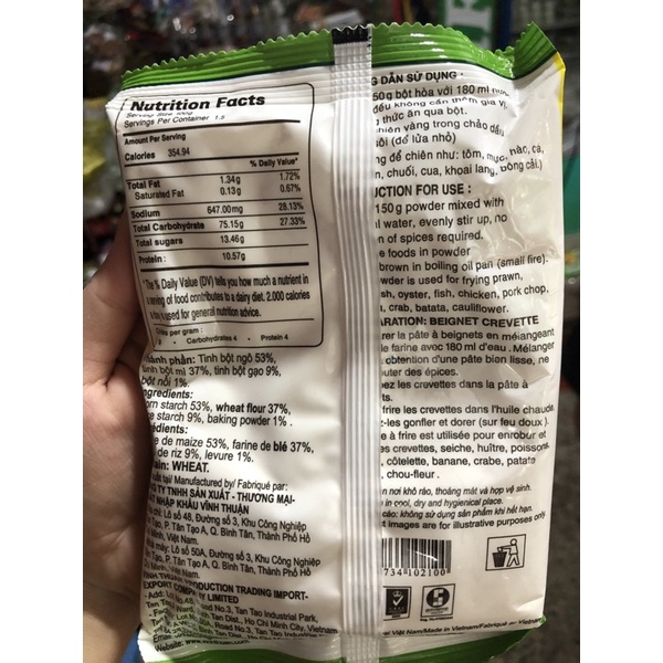 Bột chiên giòn Vinh Thuận Gói 150g