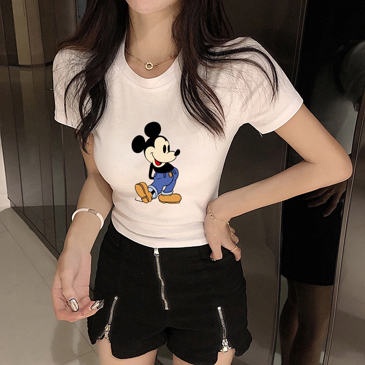 Áo Thun Tay Ngắn Dáng Ôm Phong Cách Hàn Quốc Cổ Điển Thời Trang Mùa Hè 271d568