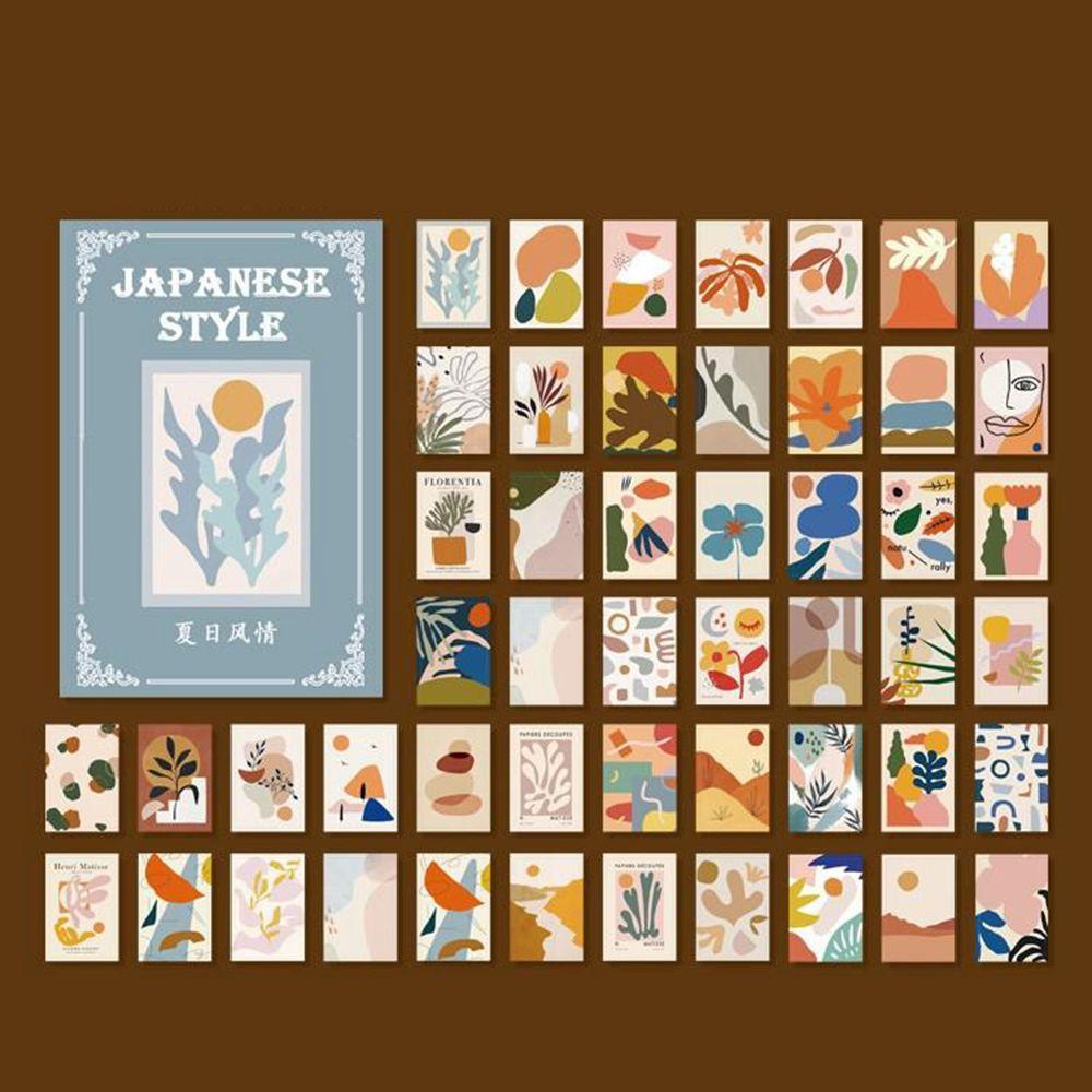 AUGUSTINA Thẻ Giấy Sưu Tầm Hình Hoa Trang Trí Sổ Tay Thủ Công