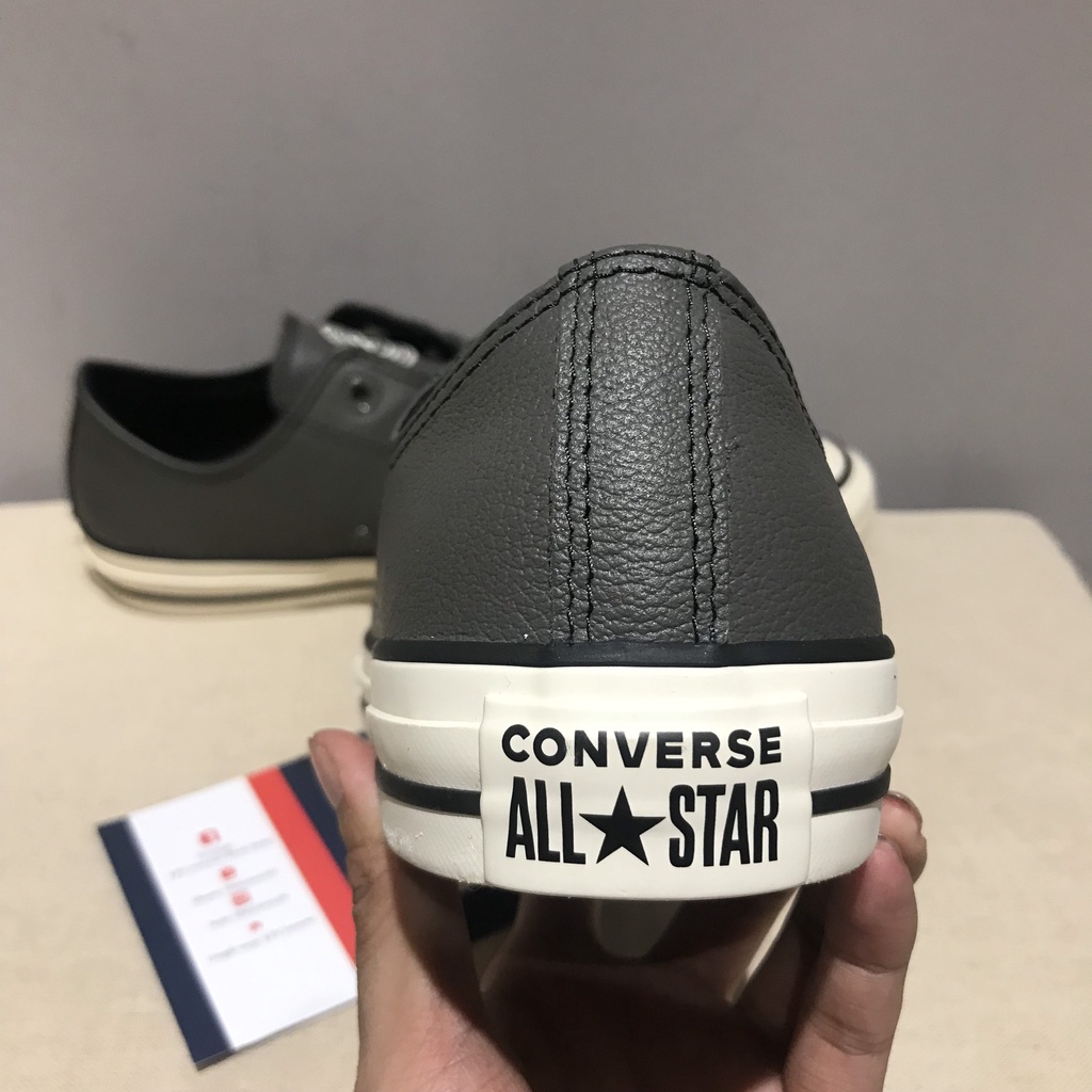 Giày Converse classic mountain club da xám cổ thấp