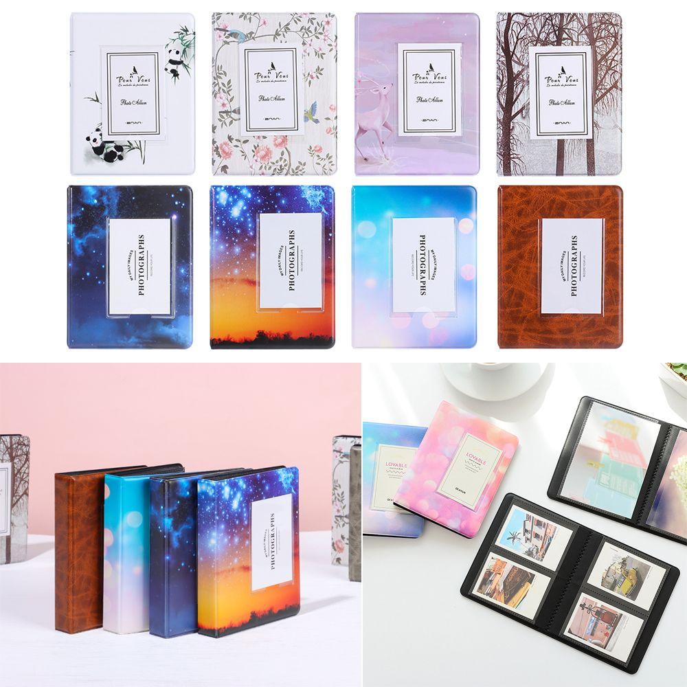 RAINBOW Sách Đựng Ảnh 64 Ngăn 3 inch Ốp