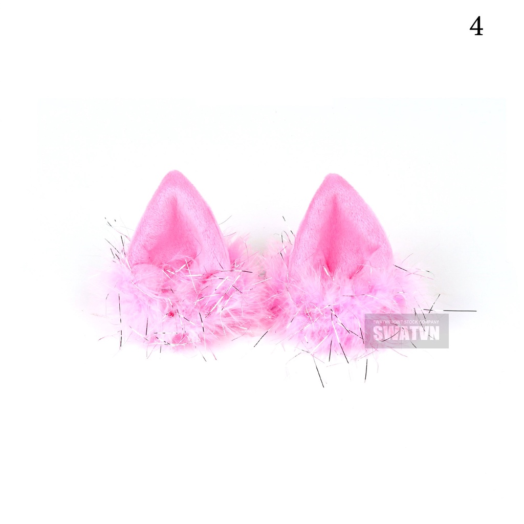 Phụ kiện gắn nón bảo hiểm - Tai mèo lông nhiều mẫu lựa chọn