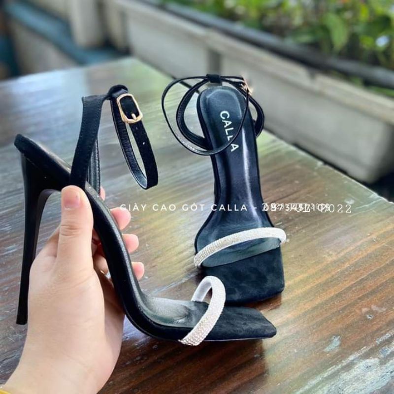Sandanl hở gót mũi vuông dây đá 9_10cm và 11_12cm