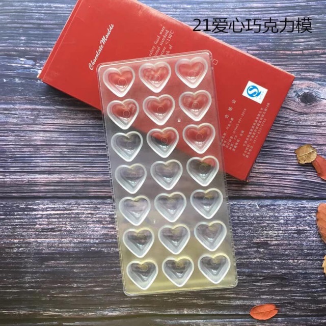 Khuôn nhựa cứng làm socola / sô cô la bon bon