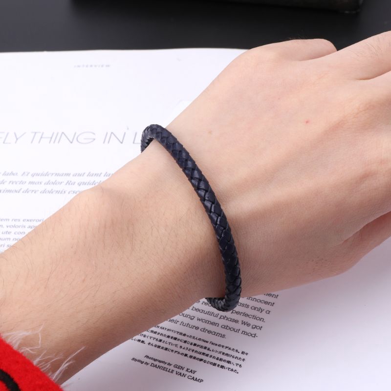 Vòng đeo tay da thật thời trang cá tính dành cho nam và nữ