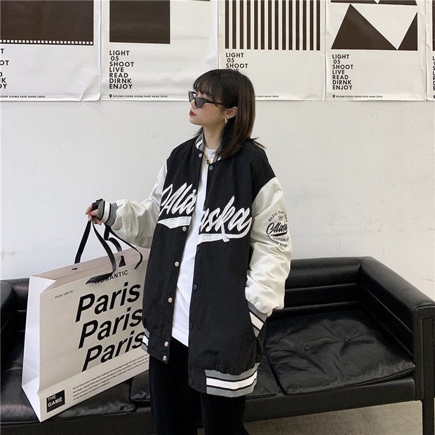 Áo Khoác Bomber Dù Phối Màu ALASKA Cổ Bo Dệt 2 Lớp Unisex Nam Nữ Ulzzang