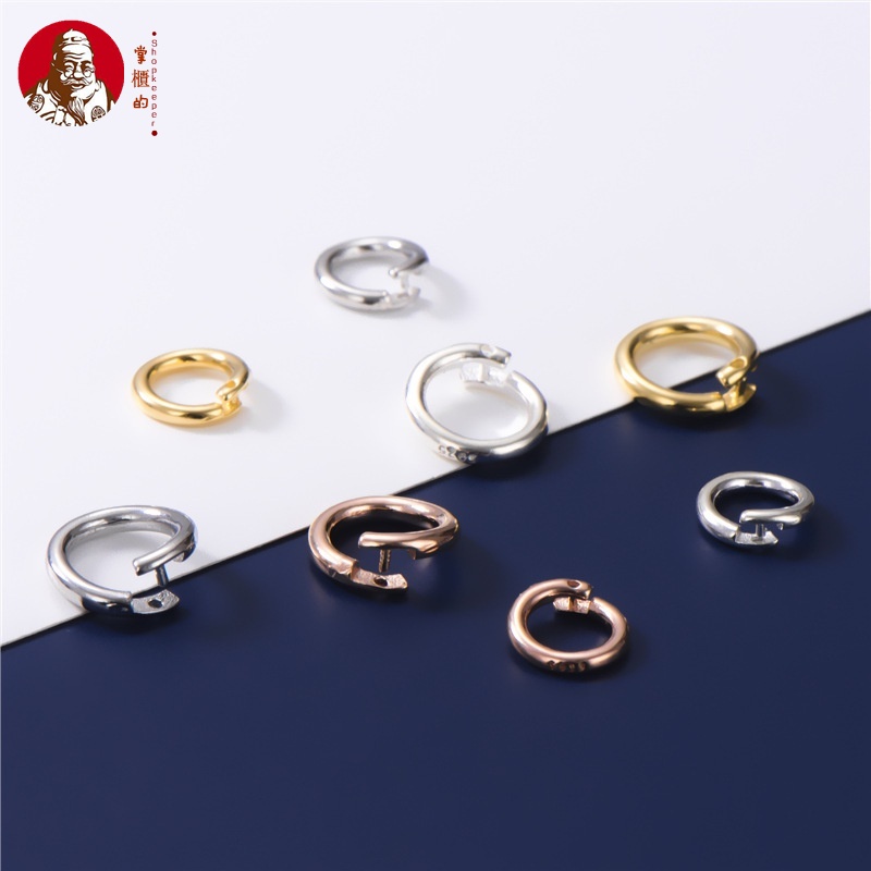 Nhẫn Bạc 925 Dạng Mở Dùng Làm Trang Sức DIY