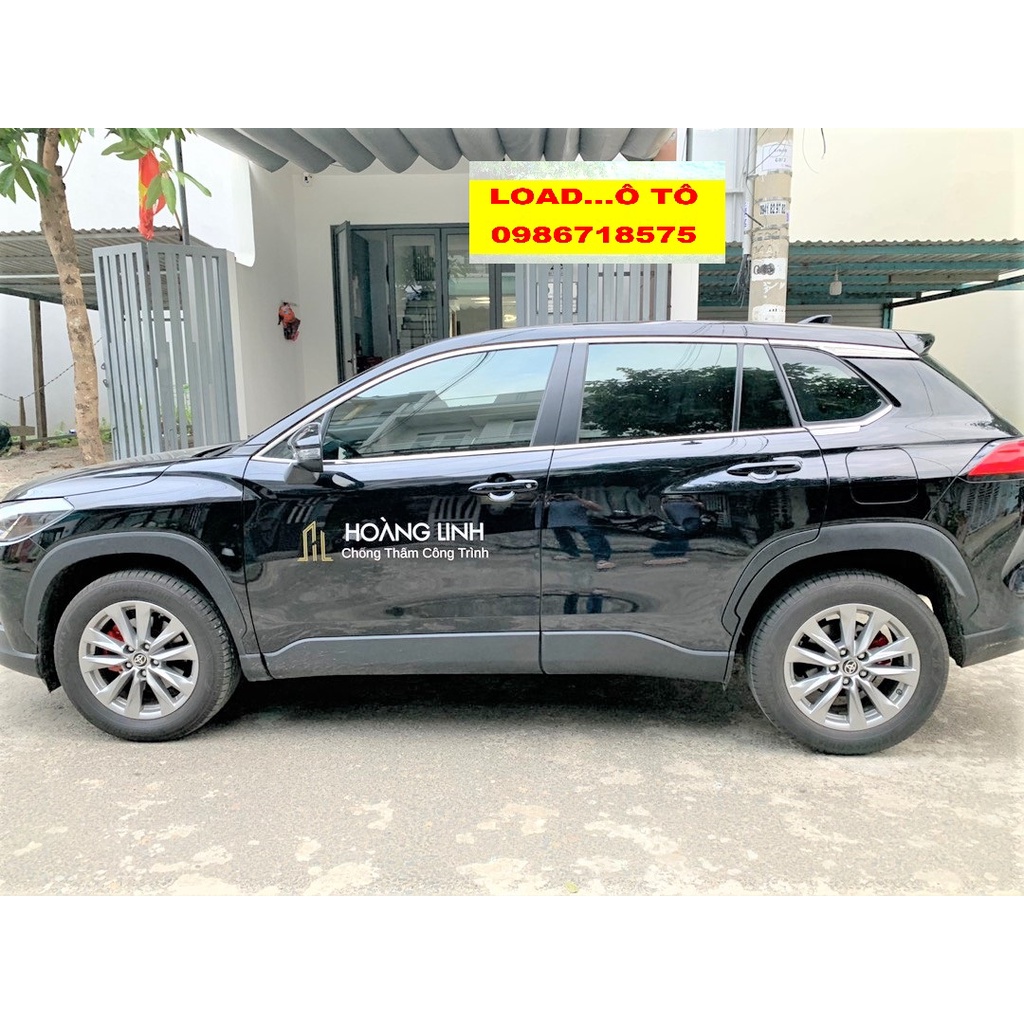 Nẹp Viền Chân Kính, Cong Kính Xe Toyota Corolla Cross 2024-2020 Hàng Inox Cao Cấp Nhất Thị Trường