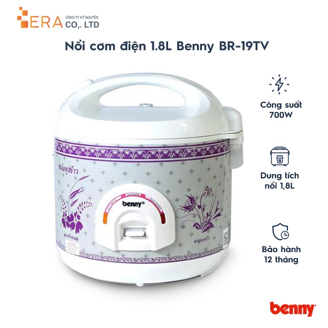 Nồi cơm điện 1.8L Benny BR-19TV