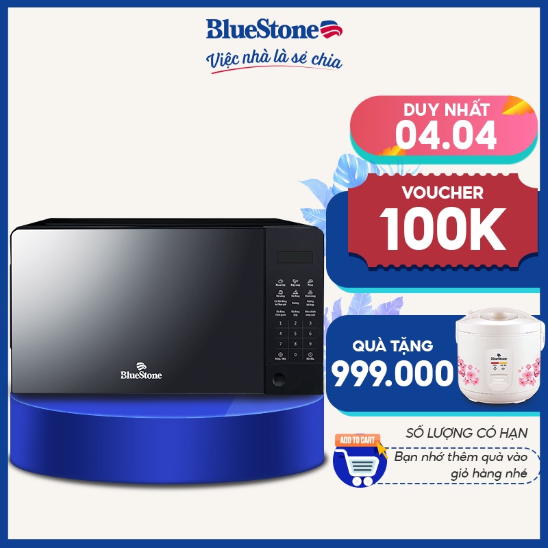 [Mã ELHADEV giảm 4% đơn 300K] LÒ VI SÓNG BLUESTONE MOB-7816