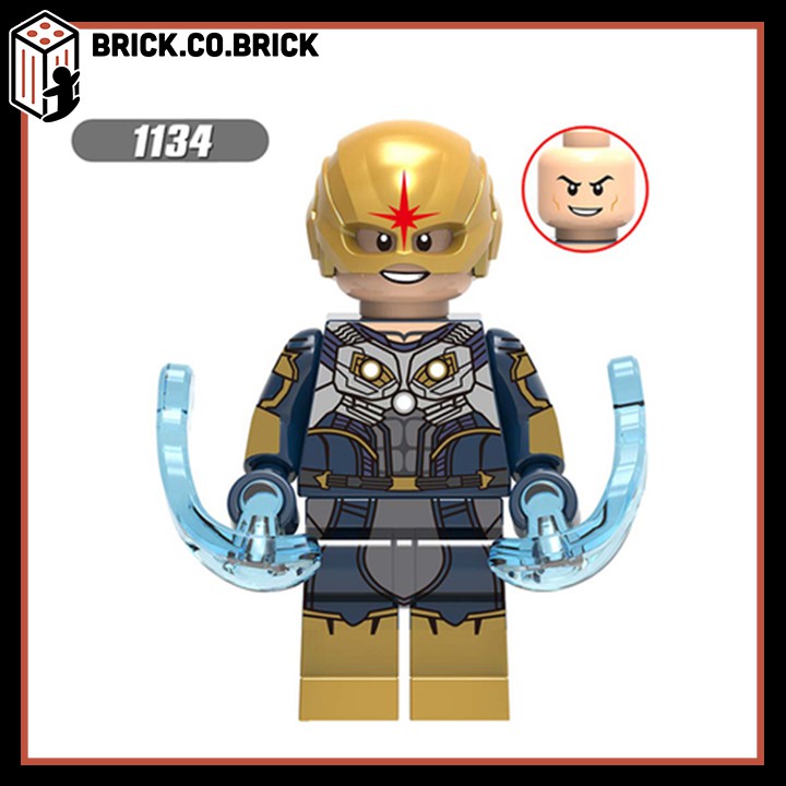 Non Lego Super Hero Đồ Chơi Lắp Ráp Mô Hình Minifigure Siêu Anh Hùng Marvels DC Stan Lee Korg Nova Captain Pepper X0240