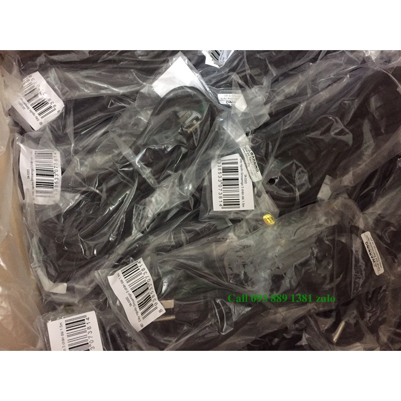 Dây nguồn 3 chấu Sinoamigo dùng cho PC, Server, nồi cơm điện, máy in dài 1.5M, 3M tiết diện lõi đồng 3 x 1.31mm chuẩn UL