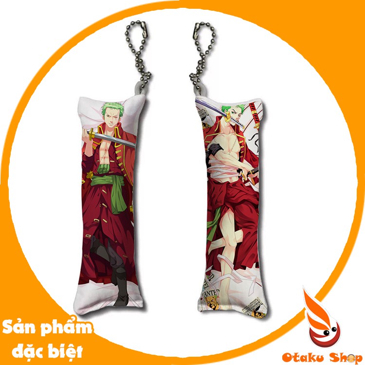 Móc khóa gối in hình Anime One Piece - Luffy - Zoro - Otaku shop