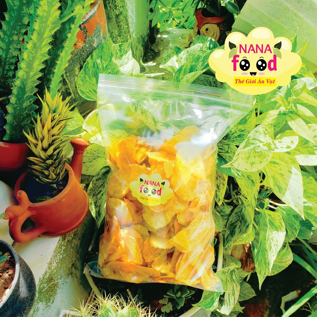 Khoai lang sấy mật ong, khoai lang sấy NaNaFood túi 500gr - thơm ngon ròn rụm - đặc sản Đà Lạt