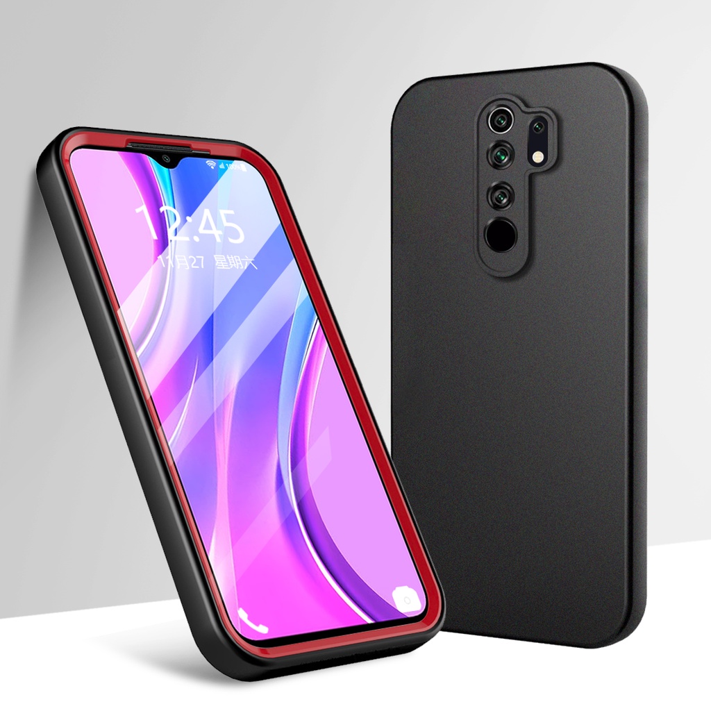 Ốp Điện Thoại Silicone Hai Màu Cho Xiaomi Redmi 10 9 Prime Redmi 9T NFC 9C 9A 10A 9i