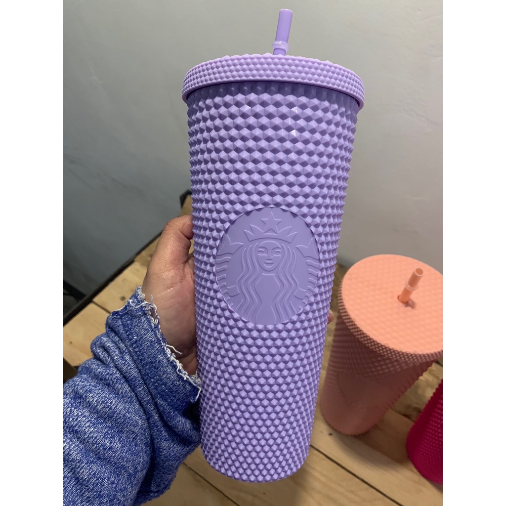 Ly nhựa uống nước Starbucks đổi màu có ống hút bằng nhựa cỡ 700ml 24 Oz