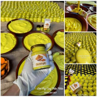 Cao tinh nghệ tươi - mặt nạ nghệ handmade - Tặng thảo dược xông mặt _ chăm sóc và nuôi dưỡng da mặt từ bên trong.