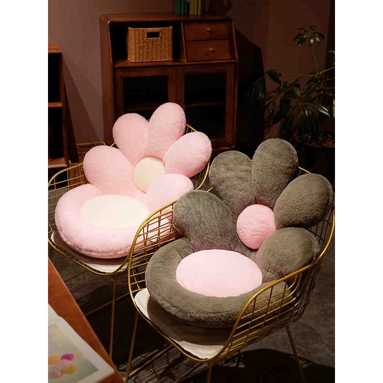 Order | Đệm ghế tựa lưng hình hoa cúc chất lông mịn cho dân văn phòng, sinh viên