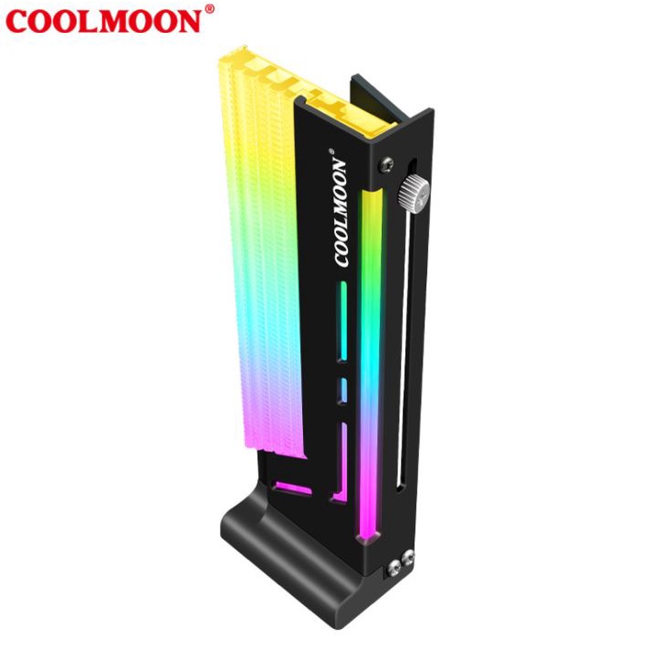 Giá Đỡ VGA Dọc Coolmoon CM-GH2 Led RGB - Trắng / Đen