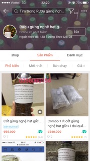 Cốt nghệ hạt gấc Hạ thổ 500ml