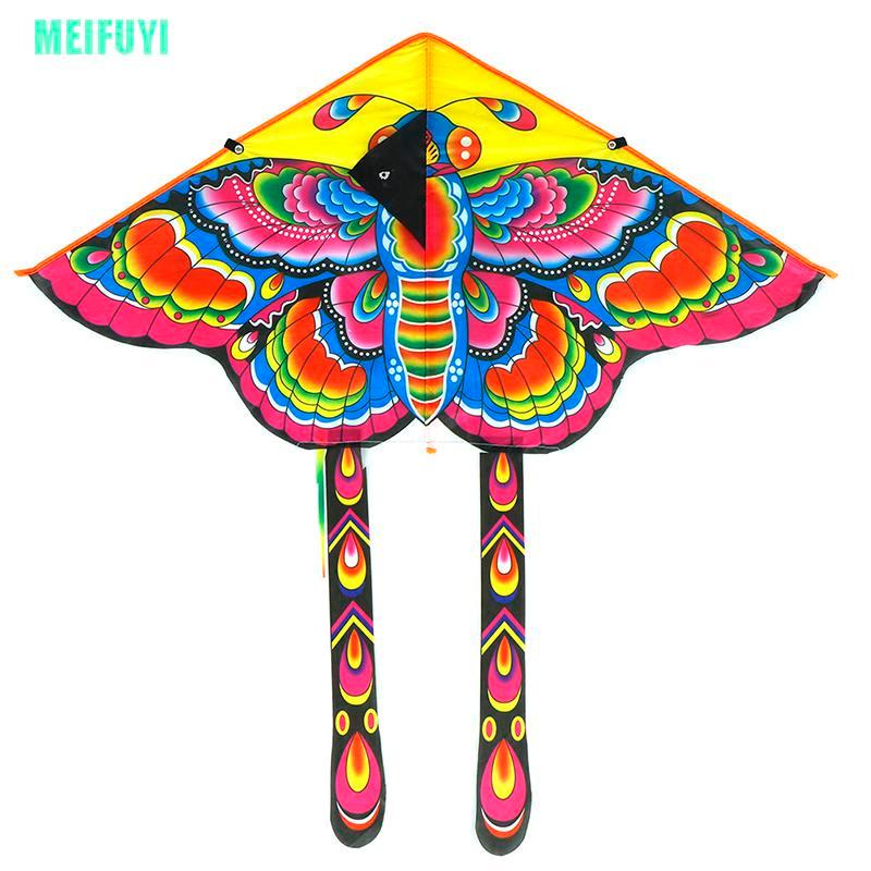 BUTTERFLY 1 Bộ Diều Hình Bướm 90x50cm Tay Cầm Dài