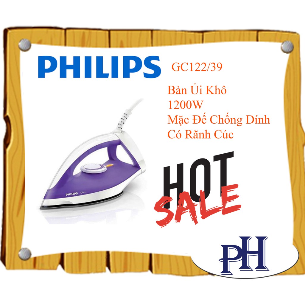 Bàn Ủi Khô Philips GC122/39