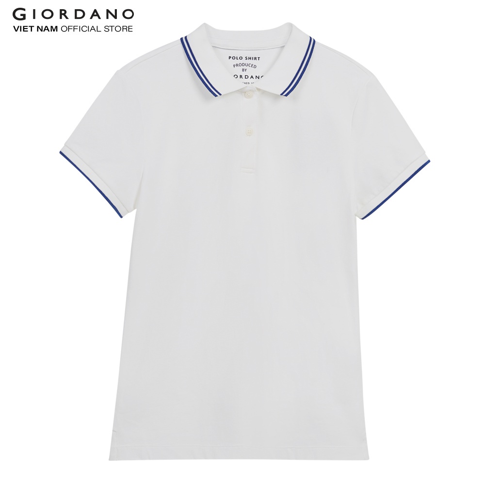 Áo Thun Có Cổ Polo Nữ Trơn Giordano 05311018