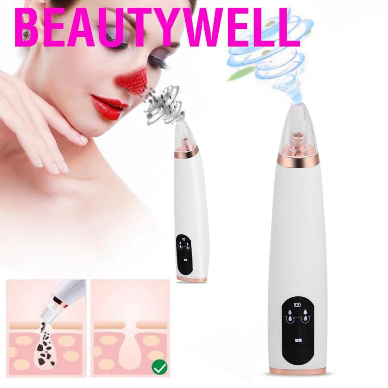 Beautywell Facial Pore Cleanser Electric Remove Blackheads Pimples Skin Beauty Massage Instrument
