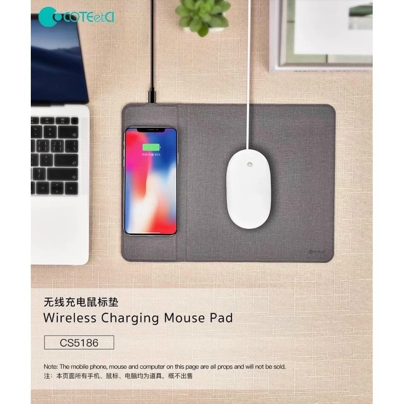 BÀN DI MOUSEPAD COTEETCI - WIRELESS CHARGER