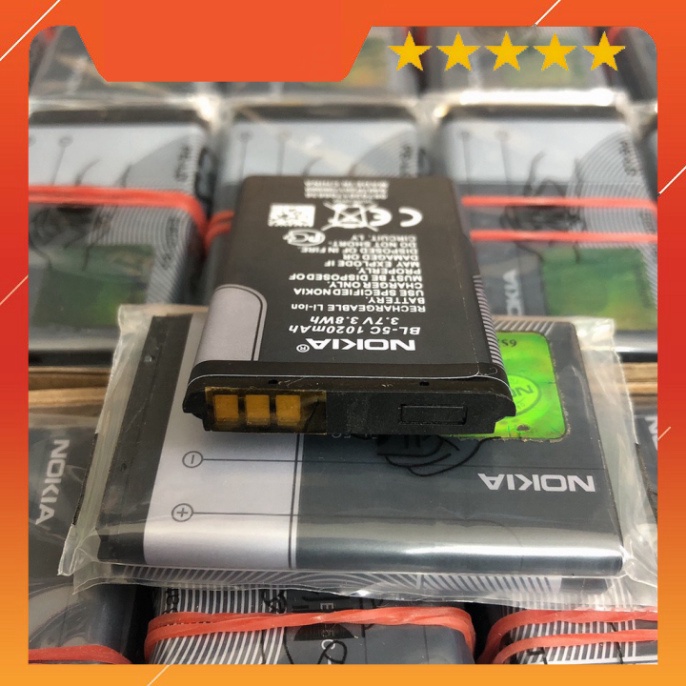 Pin  BL 5c  1020 Mah,  hàng 2 ic chống phù, bảo hành 12 tháng
