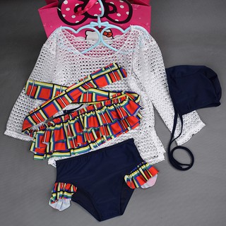 Đồ bơi bé gái set 4 món bikini cho bé gái