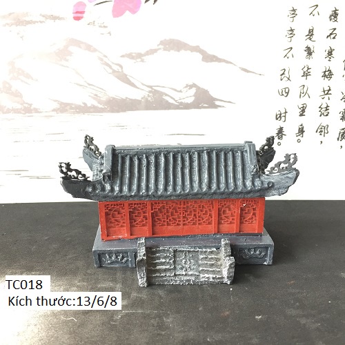 Phụ kiện bán cạn, tiểu cảnh trang trí hồ cá, bể cá, thủy sinh, hòn non bộ, thác nước, phụ kiện sen đá, bonsai. TC018