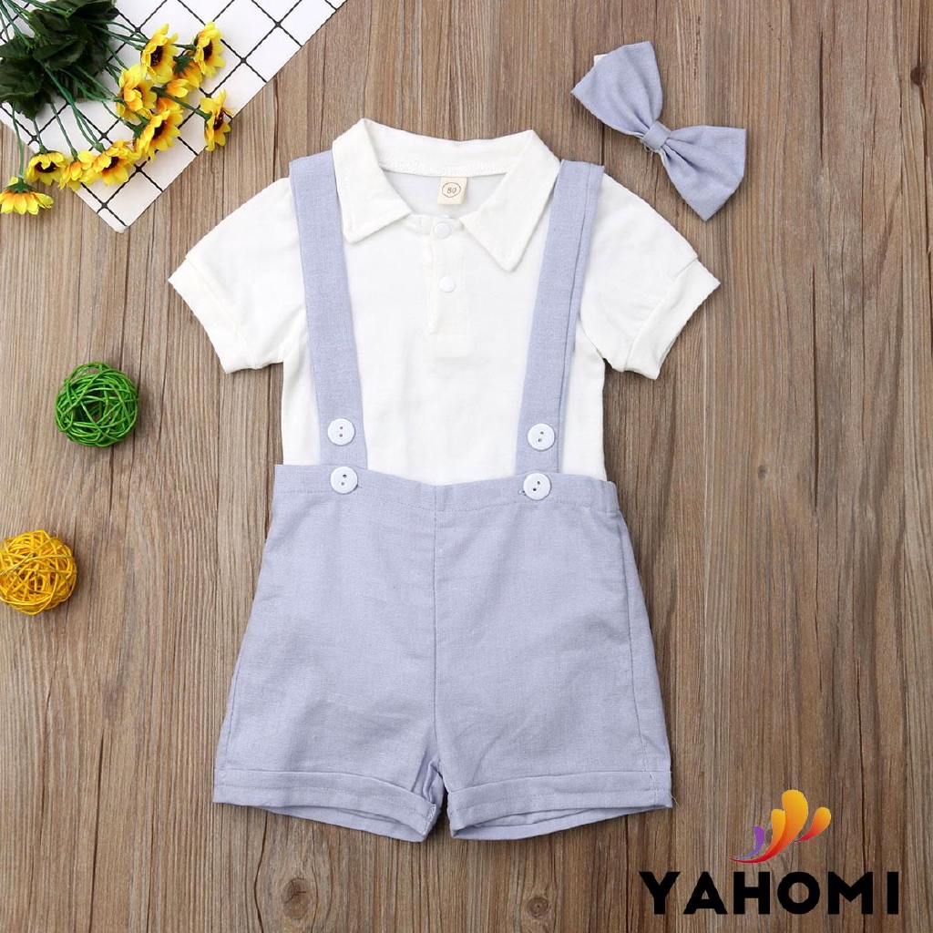 Bộ 3 Món Đồ Vest Thời Trang Mùa Hè Cho Bé Trai