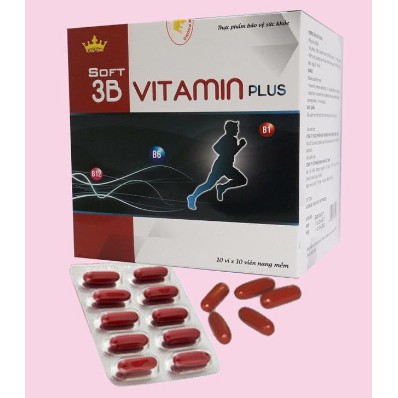 Soft 3B VITAMIN  plus new Kingphar  (Hộp 100 viên ) - Người có nguy cơ thiếu vitamin nhóm B