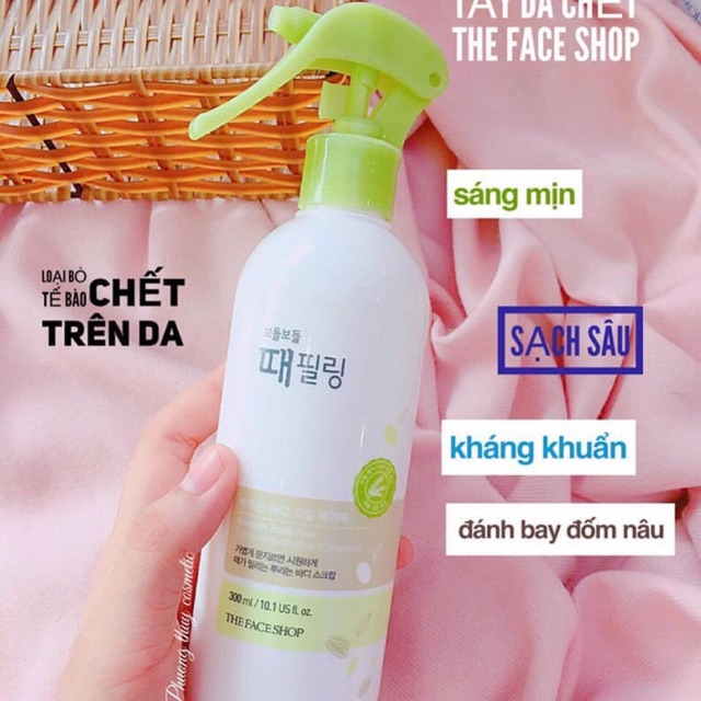 [date xa ] Tẩy da chết dạng xịt trà xanh