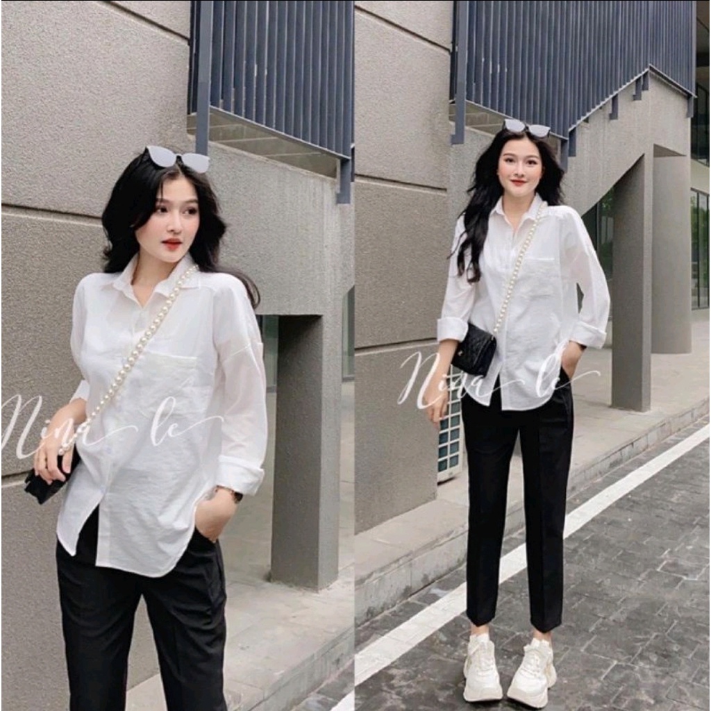 Áo sơ mi đũi tay dài 1 túi thời trang sang trọng - 753